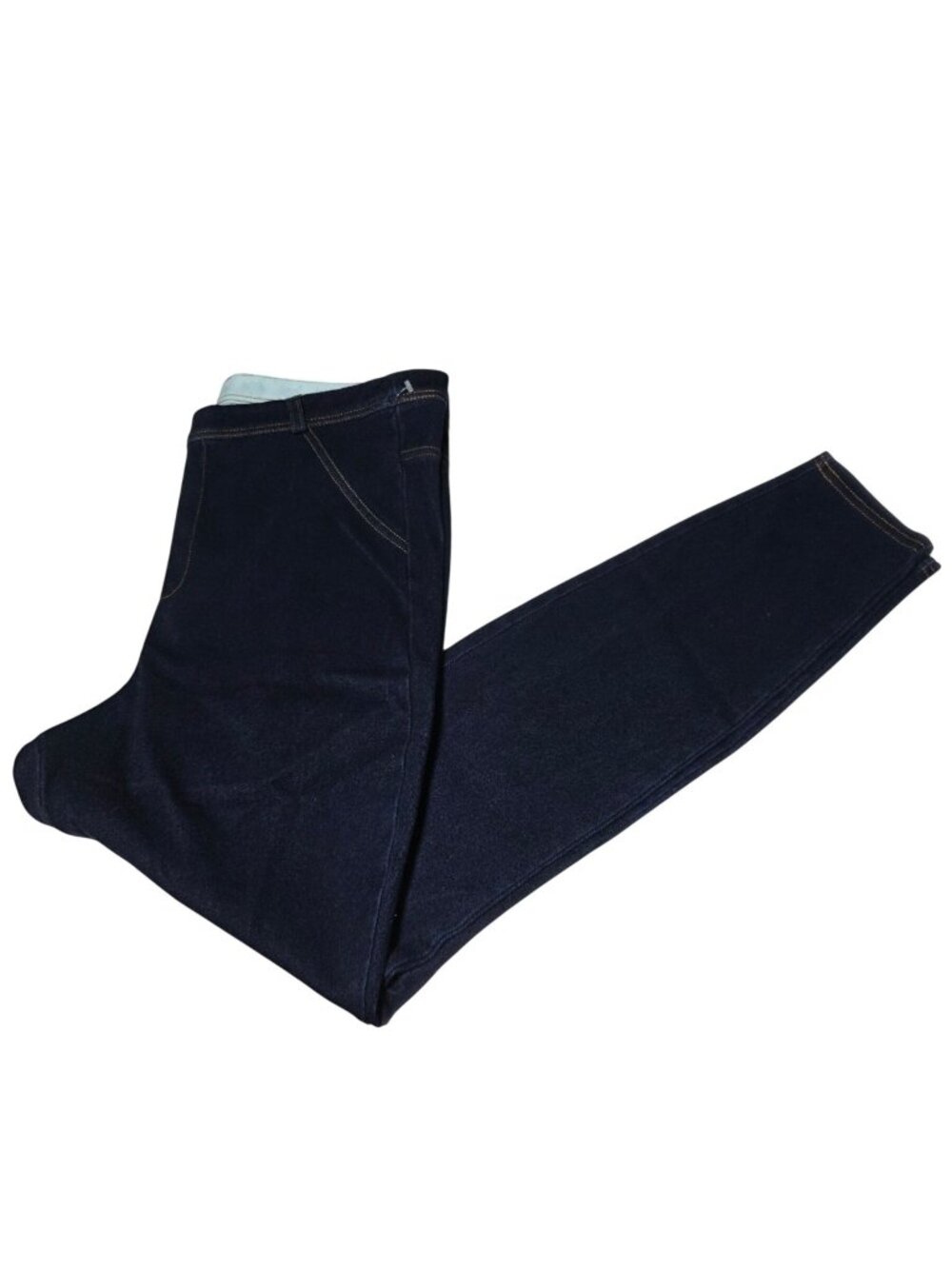 Yitty Jeans Leggings Womens Plus Size 1X High Rise Dark Wash Denim Pull On Pants